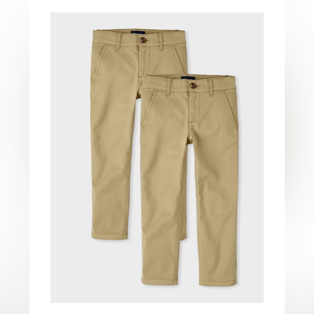 The Children’s Place Boys Uniform Stretch Skinny Chino Pants *2-PACK*